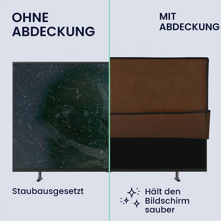 kwmobile 55" TV Abdeckung Indoor - Fernseher Hülle Bildschirmschutz Abdeckung - TV Bildschirm Staubs