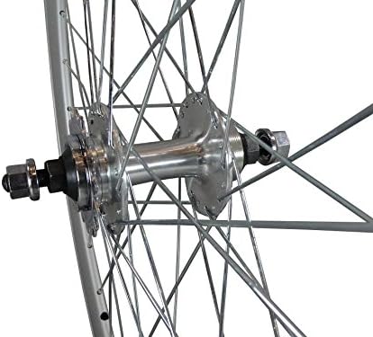 Woo Hoo Bikes Deep V 43 mm Hinterrad für Fixie, Fixed Gear, Track Single Speed Bike silber, silber