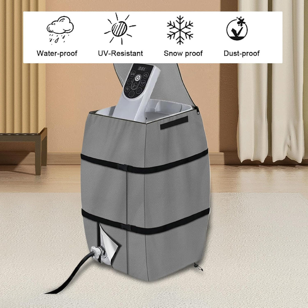 NASSMOSSE Spa -Heizungsabdeckung, 16.9 x 15 x 21.3 wasserdichte -Abdeckung, Faltbare verstellbare -B