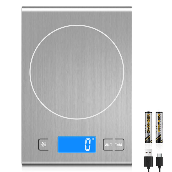 Diyife Küchenwaage 15kg, Waage Küche Lebensmittelwaage, Grosse Plattform