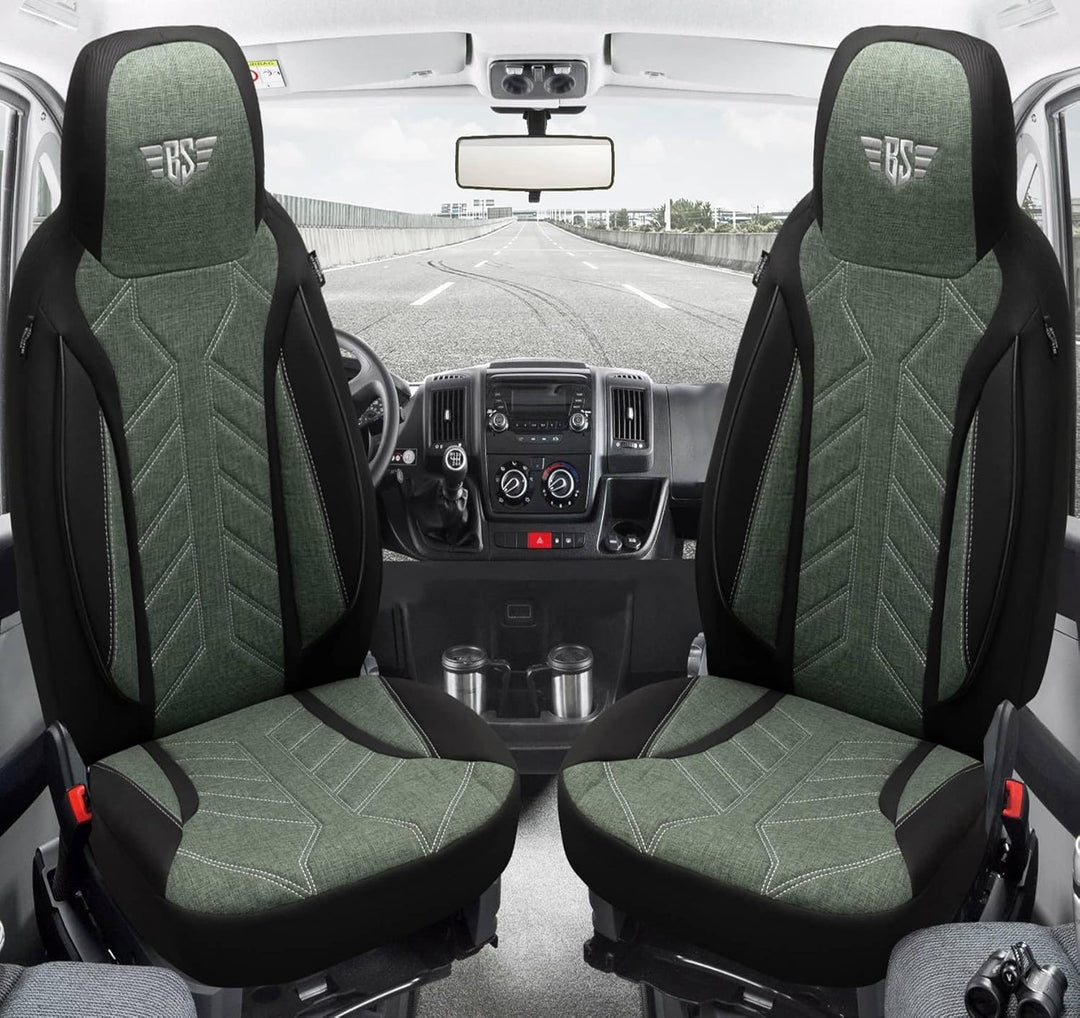 BREMER SITZBEZÜGE Mass Sitzbezüge Schonbezüge für Skoda Octavia 3 Typ 5E PLKT213 PLKT213 - Schwarz/O