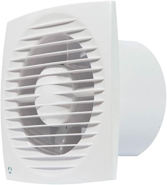 Airflow Aura 125HT Abluftventilator für das Badezimmer, Feuchtigkeitssensor (60-90% RH) mit Timer, l