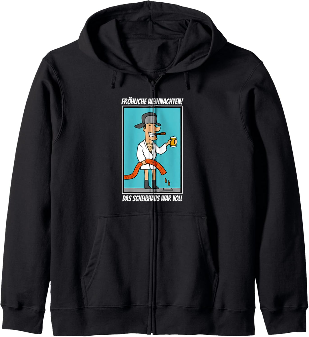 Funny Christmas - Frohe Weihnachten das Scheisshaus war voll Kapuzenjacke