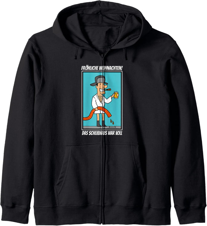 Funny Christmas - Frohe Weihnachten das Scheisshaus war voll Kapuzenjacke