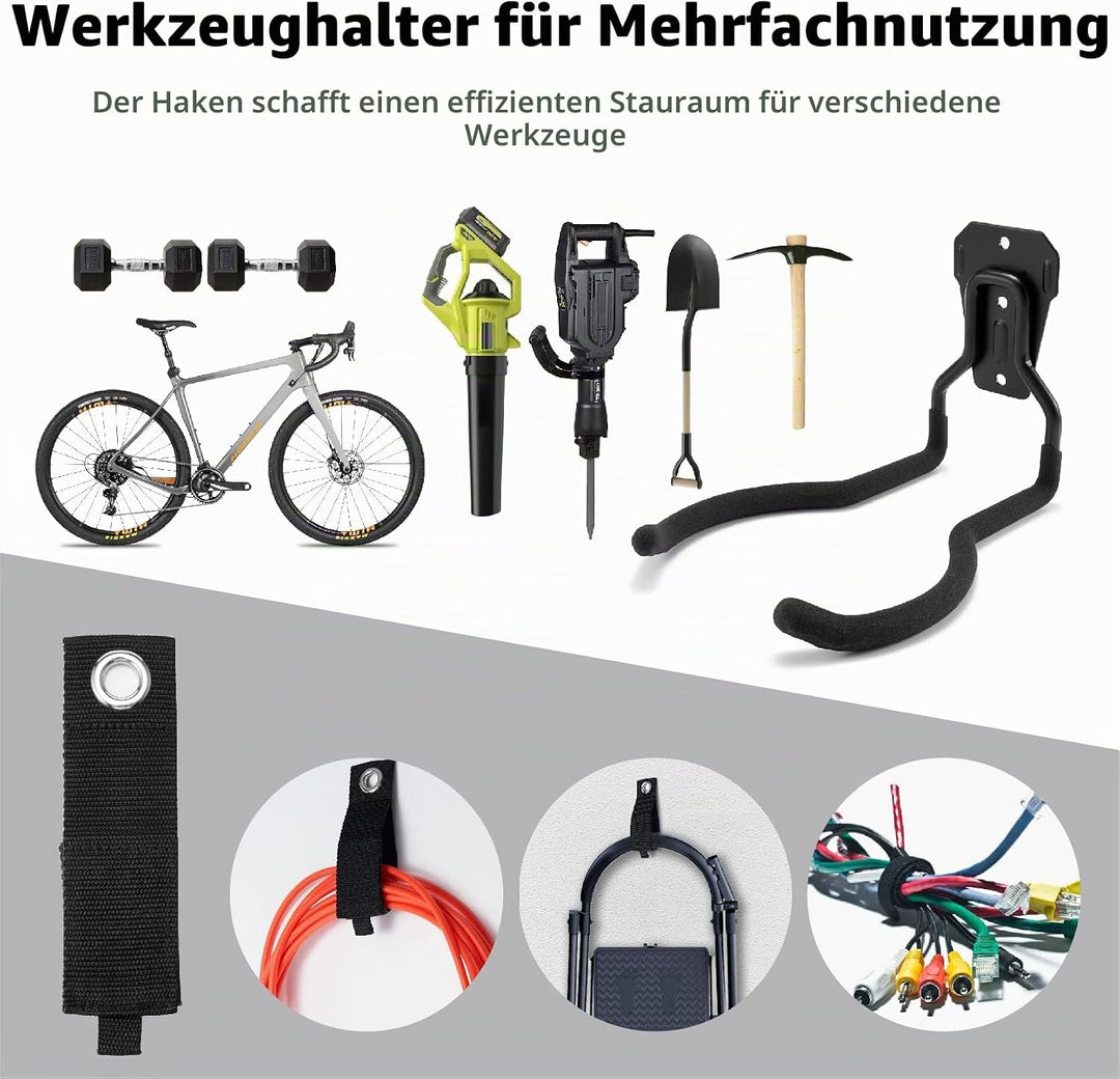 Garten-Elektrowerkzeug-Aufhänger, Unkrautfresser-Gestell, Schnurtrimmer, Wandhaken, Garagen-Wandhake