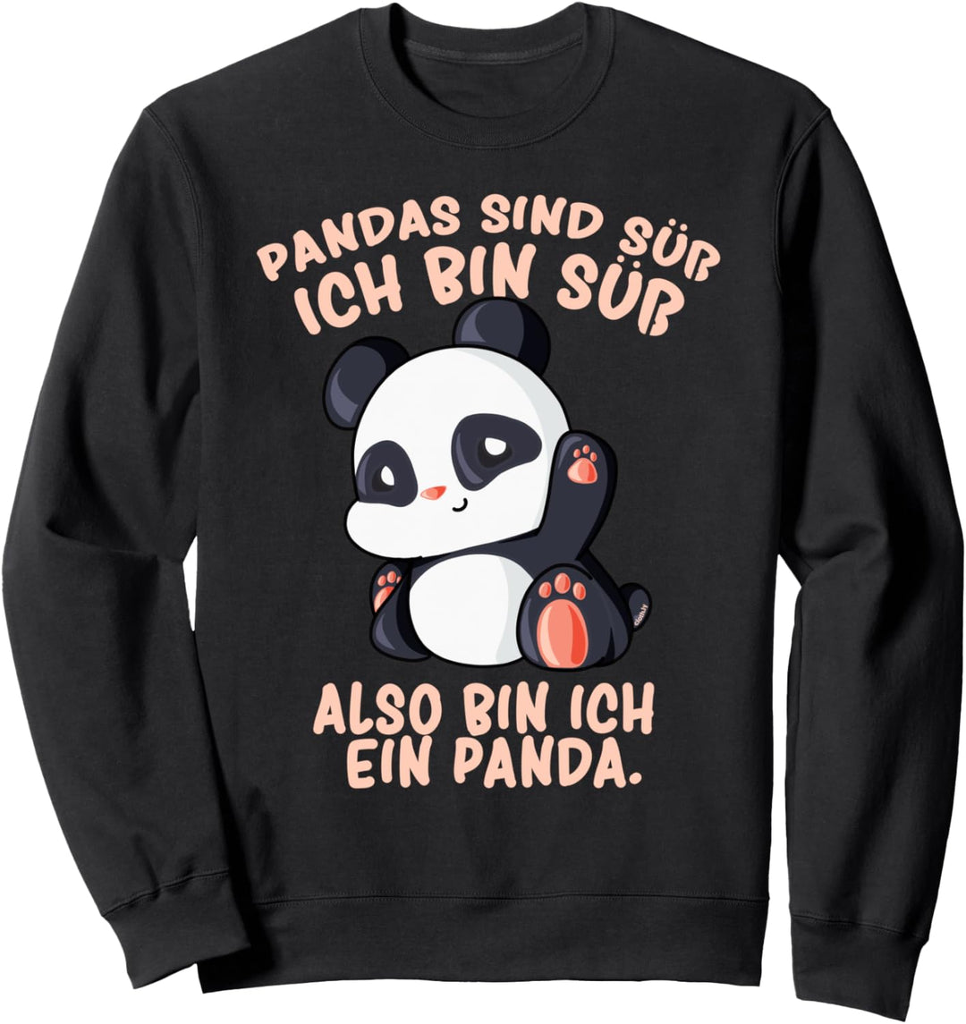 Pandas sind süss kleiner Pandabär Mädchen Bär Panda Sweatshirt
