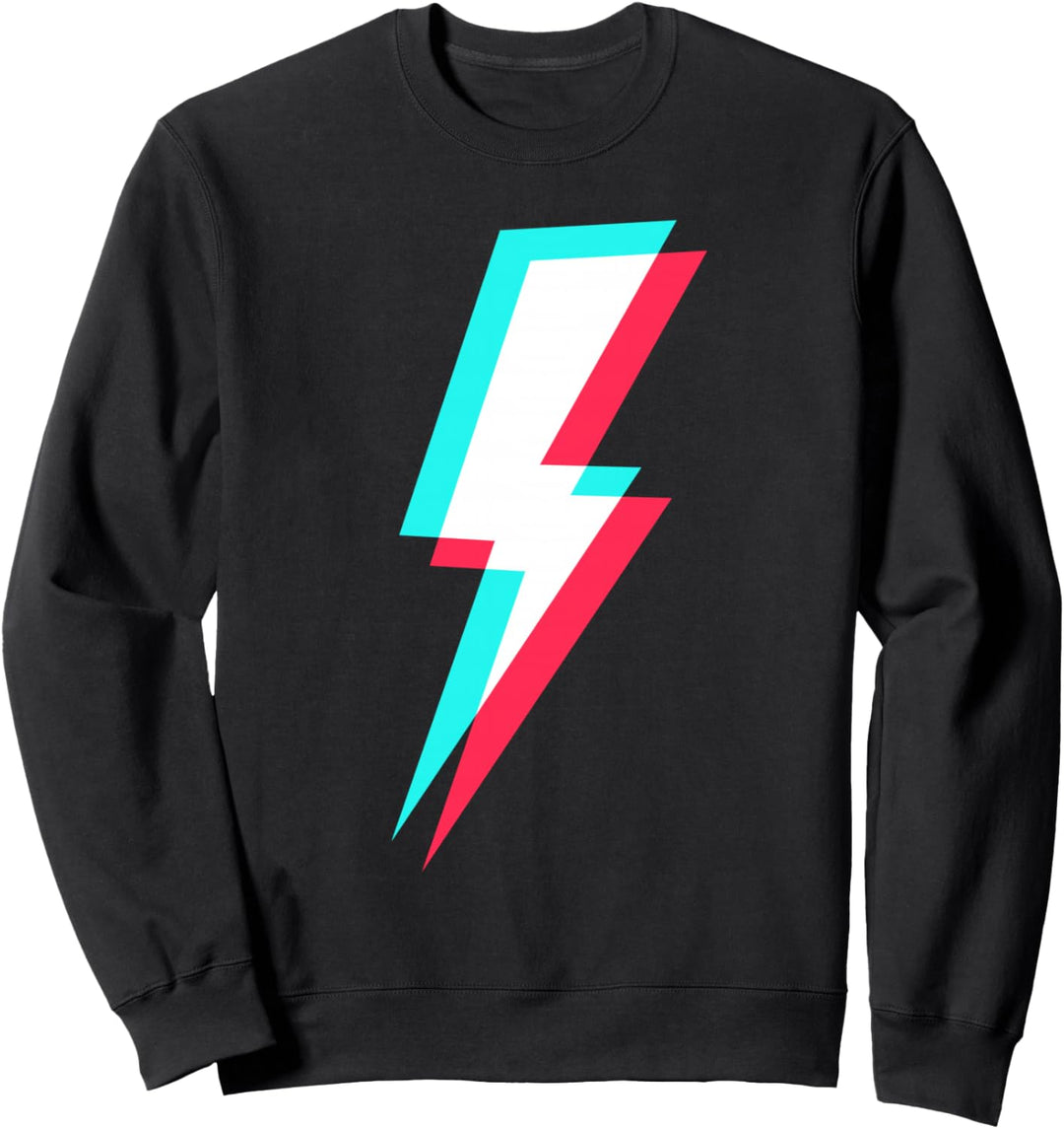 Blitz-Symbol, Power-Elektrizitäts-Bolzen-Grafik Sweatshirt