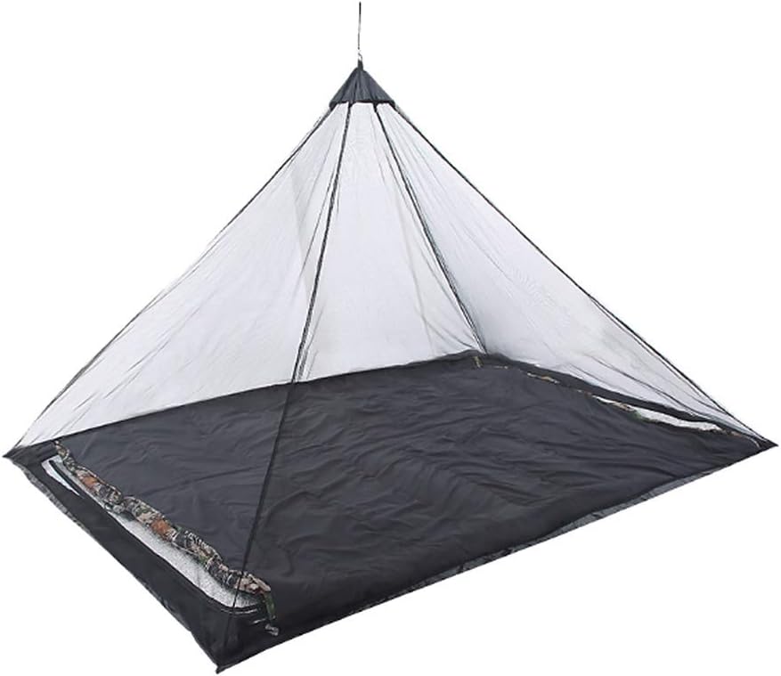 Kisbeibi Moskitonetz für Campingbett, Outdoor, Reisen, 220 x 120 x 100 cm, Grau, Polyester