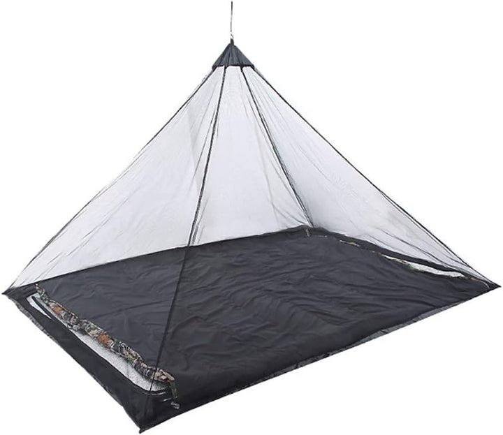 Kisbeibi Moskitonetz für Campingbett, Outdoor, Reisen, 220 x 120 x 100 cm, Grau, Polyester