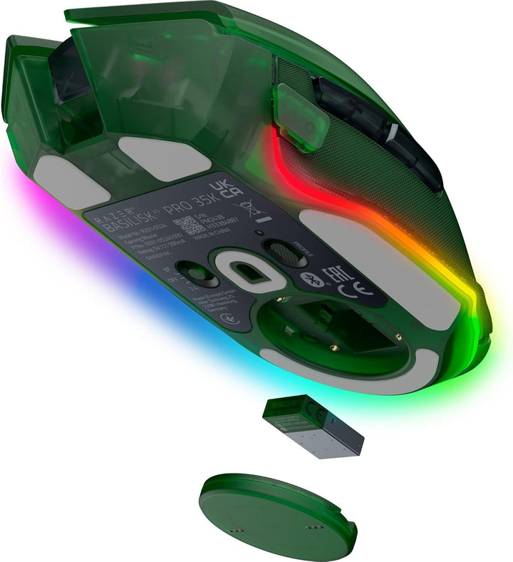 Razer Basilisk V3 Pro 35K Phantom Green Edition - Anpassbare kabellose ergonomische RGB-Gaming-Maus