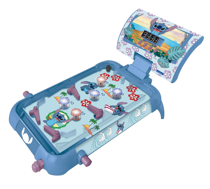 Lexibook, Disney Stitch, Elektronischer Tischflipper, Action- und Reflexspiel für Kinder und Familie
