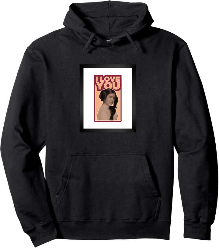 Star Wars Leia I LOVE YOU Iconic Ep.5 Quote Pullover Hoodie