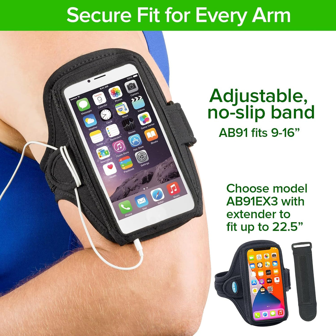 Tune Belt AB91 Sport Armband, schwarz, schwarz