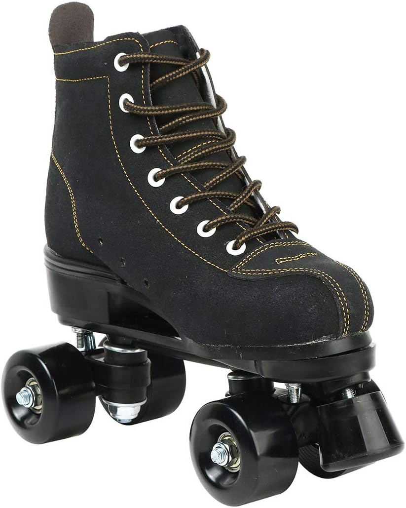 wilverz Rollschuhe Doppelreihige Rollschuhe Verstellbare Vierrad-Rollschuhe für den Aussenbereich, G