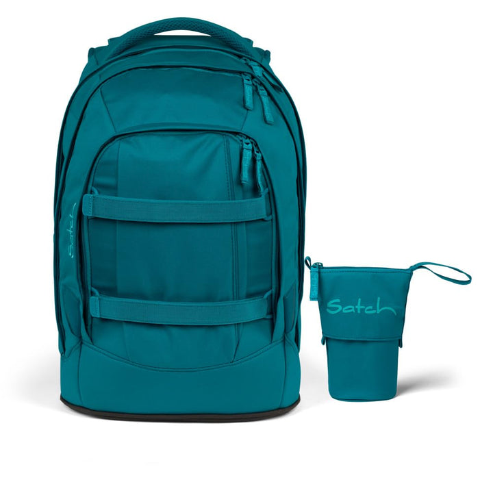 Satch Pack Schulrucksack Set 2tlg. inkl. Pencil Sider (Deep Petrol), Deep Petrol