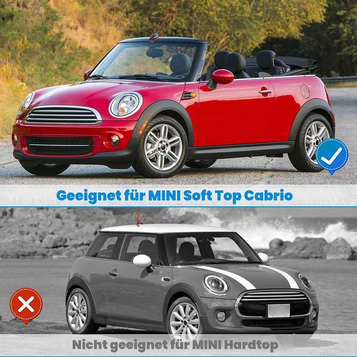 Autoabdeckung Wasserdicht Ersatz für Mini Cooper 3 Door 2000-2026 Mini Soft Top Convertible, Sonnenf
