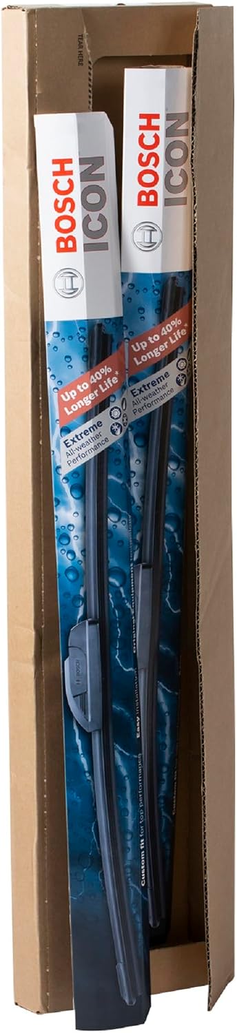 Bosch 24OE20OE ICON Beam Wischerblätter – Fahrer- und Beifahrerseite – Set mit 2 Blättern (24OE &amp; 20