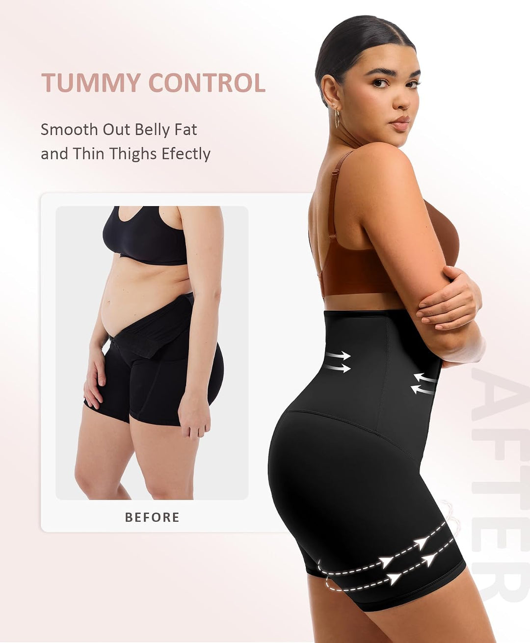 FeelinGirl Korsett-Leggings mit hoher Taille für Damen, Bauchkontrolle, athletische Bewegungs-Leggin