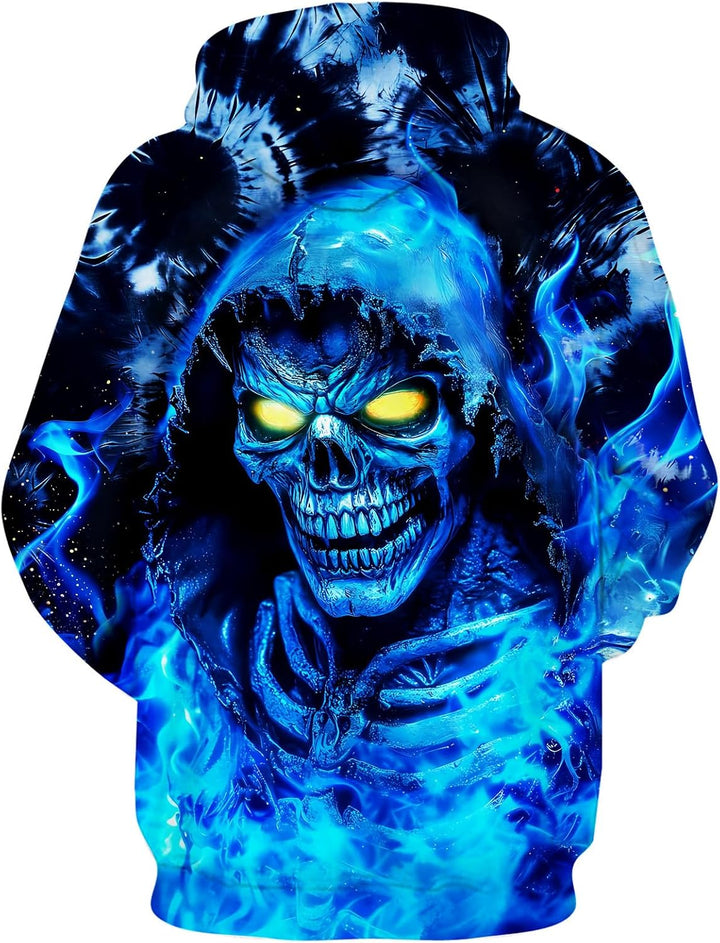 ALISISTER Unisex Hoodie Herren Damen 3D Druck Kapuzenpullover Langarm Hooded Pullover Sweatshirts mi
