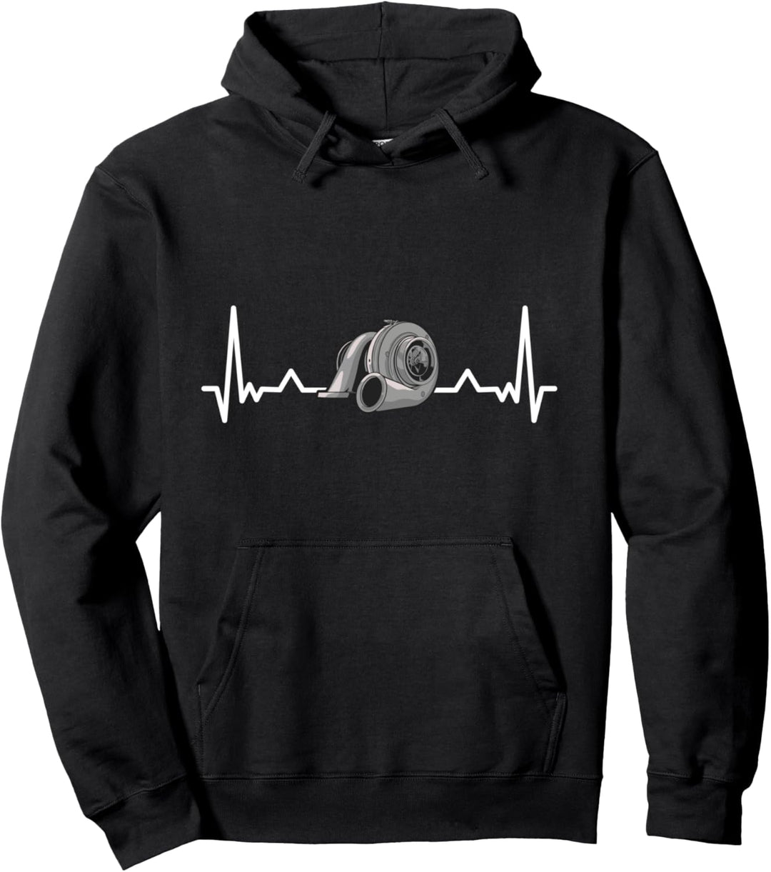 Turbo Heart Beat Tuner Mechaniker Pullover Hoodie