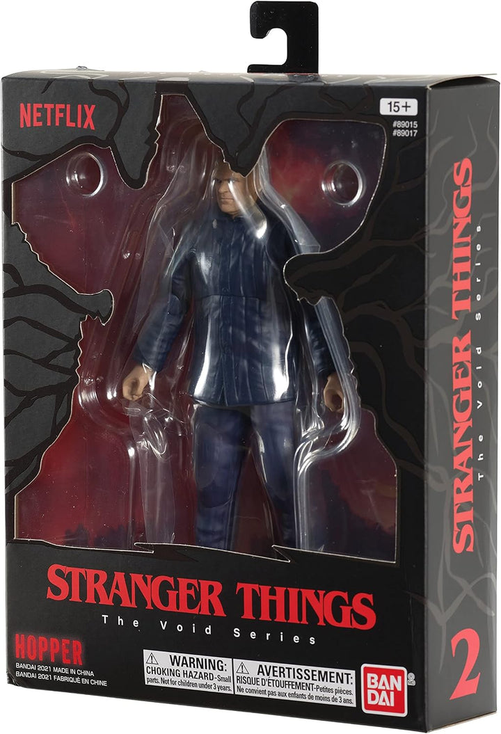 Bandai Stranger Things 6” Hawkins Figure Collection - Hopper (Season 4) Hopper (Staffel 4) Bandai, B