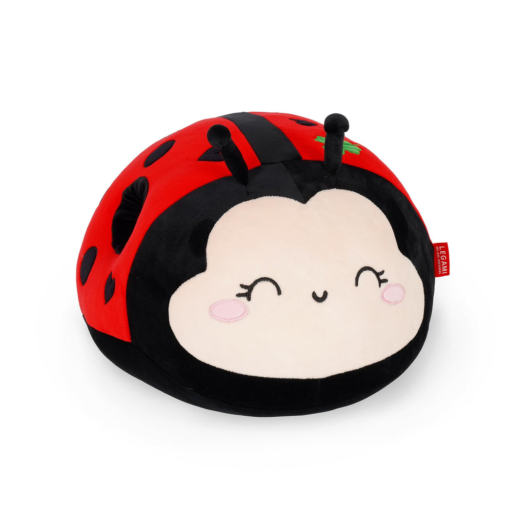 LEGAMI - Kissen Super Soft! Ladybug Thema, Super weich, Geschenkidee, 25x26 cm, Ladybug
