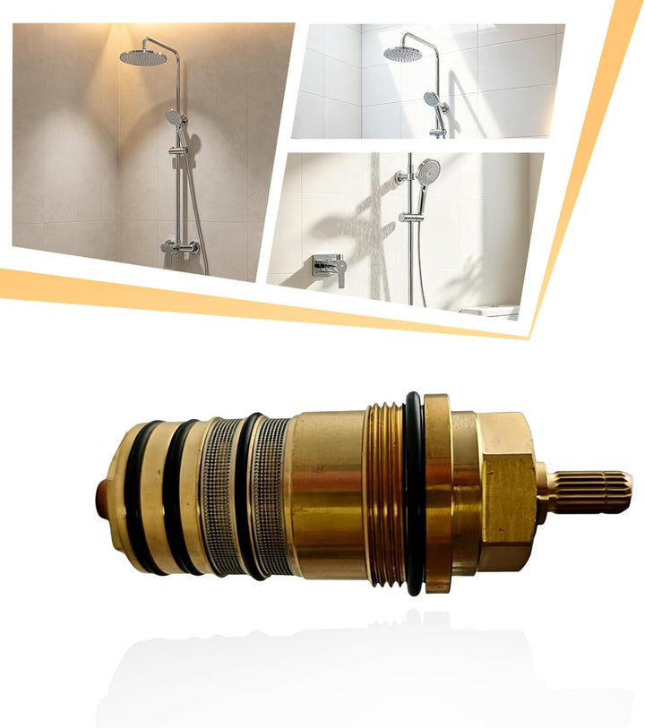 Thermostat Ventilkern Messing Ersatz für Hansgrohe 94282000 Duschkartusche