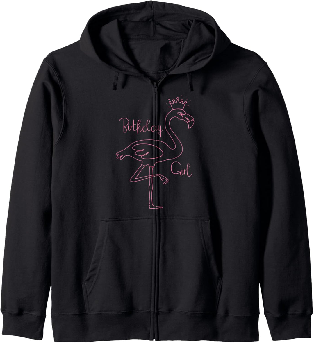 Flamingo Birthday Girl Kapuzenjacke