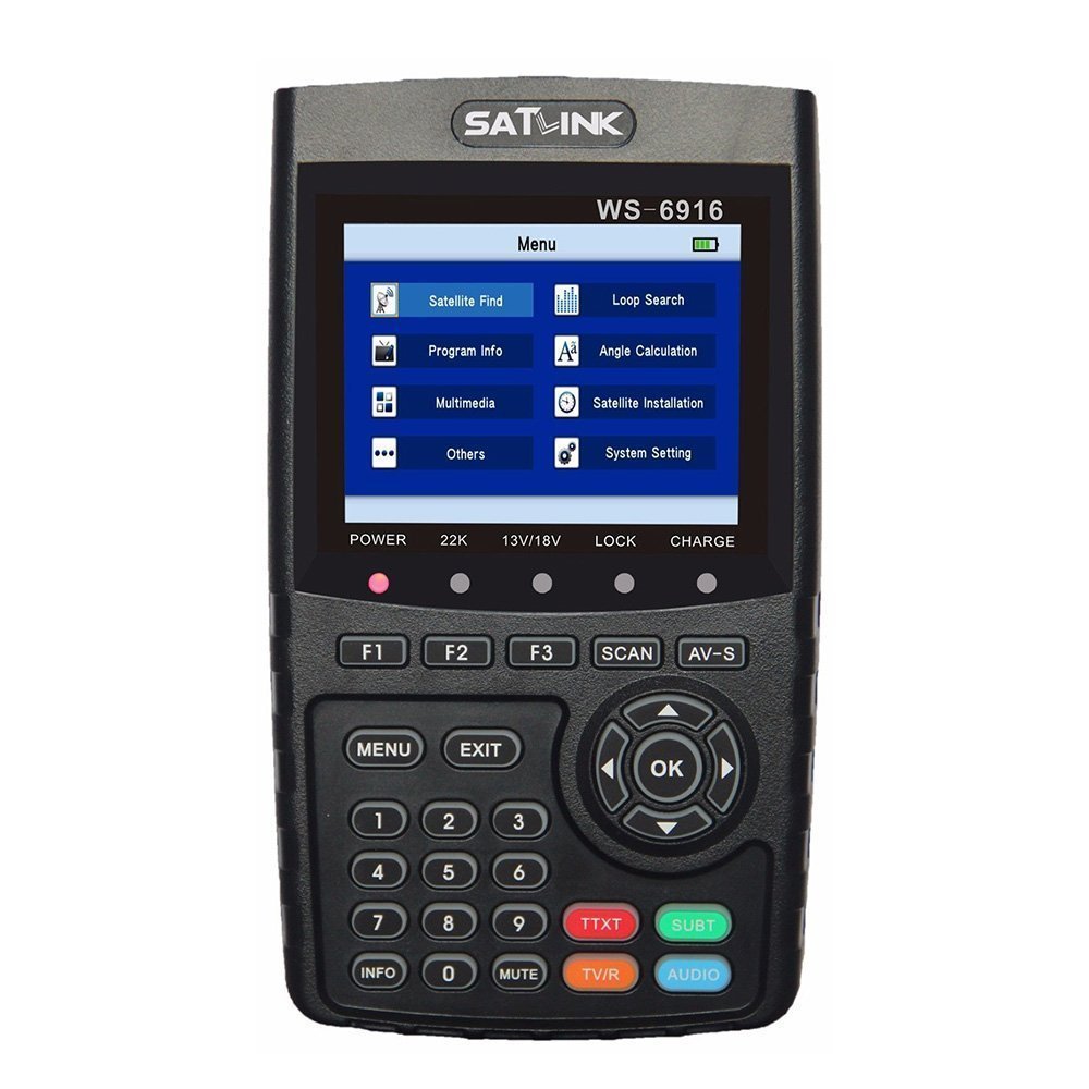 SATLINK WS-6916 HD Digital Satfinder Messgerät DVB-S DVB-S2 / MPEG-2 &amp; MPEG-4 HDMI