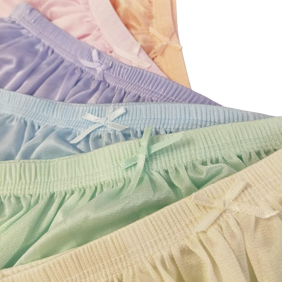 Littledream 6 Stück Vintage Plus Size 3XL durchscheinende transparente Seide Nylon Pantys Herren Dam
