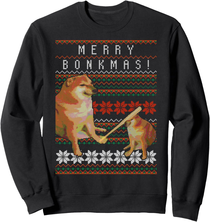 Cheems Bonkmas Doge Kitschige Weihnachts-Sweater Sweatshirt
