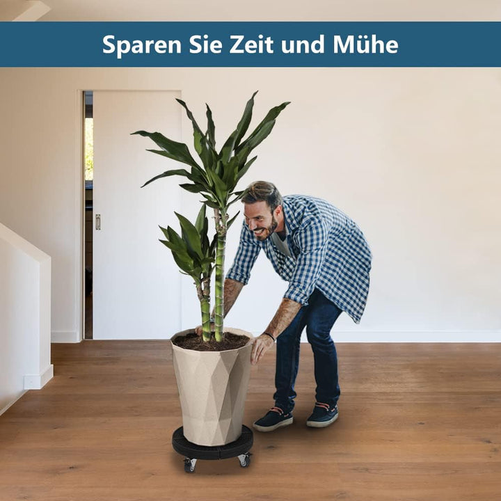 SMONTER Pflanzenroller, Verstellbares Rollbrett (38-50cm), Robuster Pflanzenwagen(Tagkraft 200kg), G