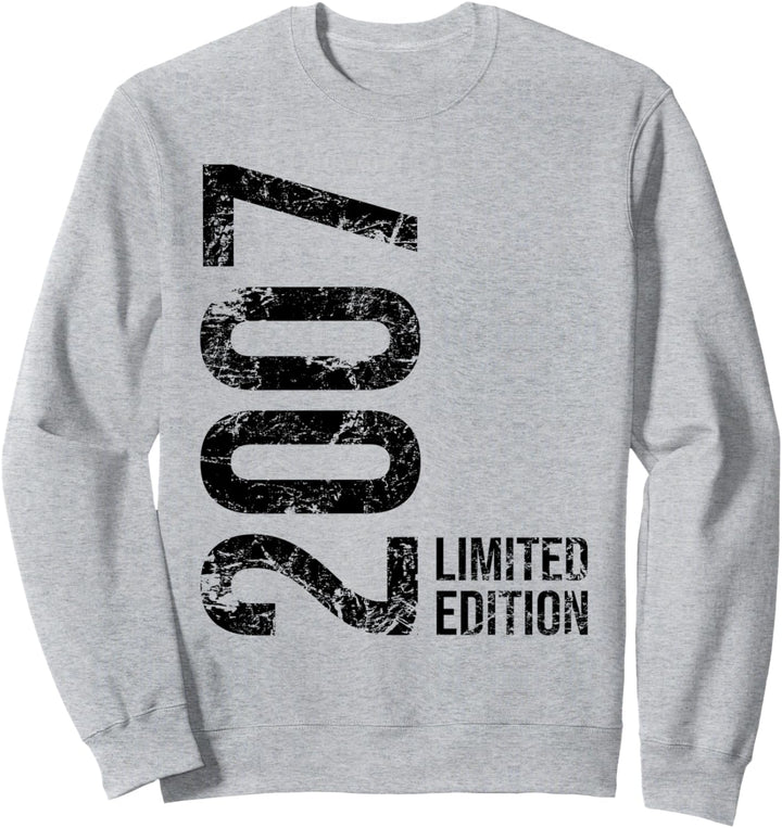 17. Geburtstag Junge Mädchen 17 Jahre 2007 Geburtstags Sweatshirt