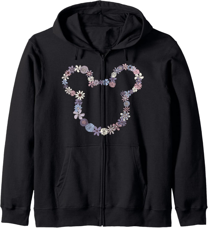 Disney Mickey &amp; Friends Mickey Floral Outline Kapuzenjacke