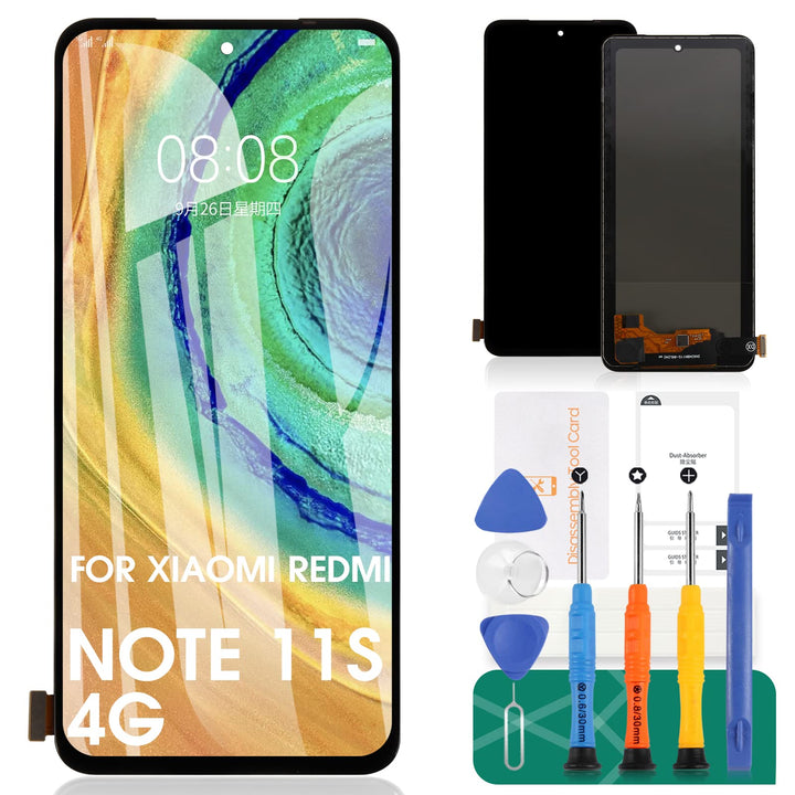 Für Xiaomi Redmi Note 11S 4G LCD Display Für Xiaomi Redmi Note 11 4G Bildschirm Ersatz Für Xiaomi Po