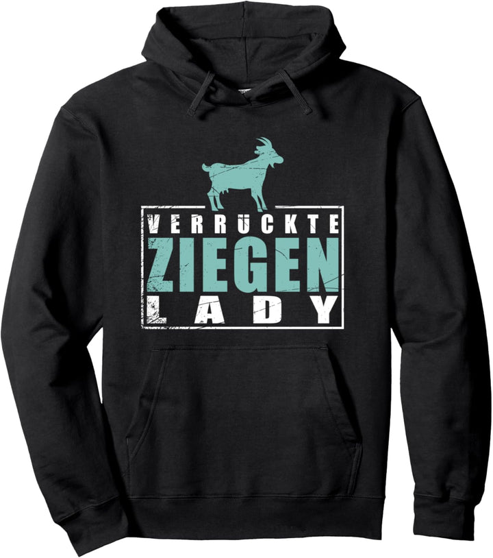 Bauern Geschenk für verrückte Ziegen Lady Damen Ziege Pullover Hoodie