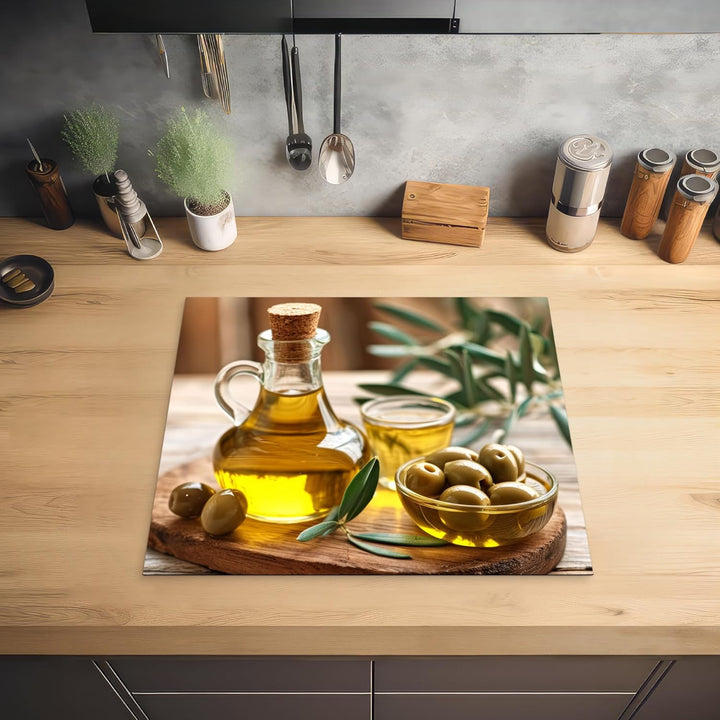 KitchenYeah© Herdabdeckplatte Einteilig Ceranfeld Abdeckplatte für Induktionsschutz Ceranfeldabdecku