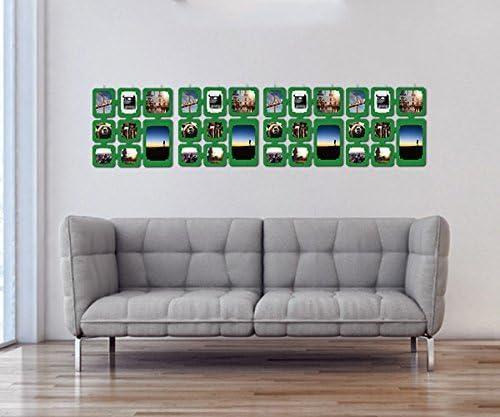 trendfinding 4 Segmente Foto Deko Karten Raumteiler Bilderrahmen Fotocollage Bilderwand Kartenvorhan