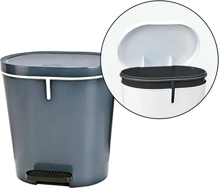 Denox 24190 Tret Oval, 8 l anthrazit, Anthrazit