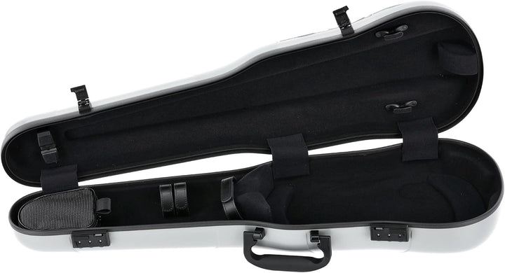 GEWA Violinformetui AIR 1.7 silber metallic / schwarz Made in Germany ohne zusätzlichen Seitengriff