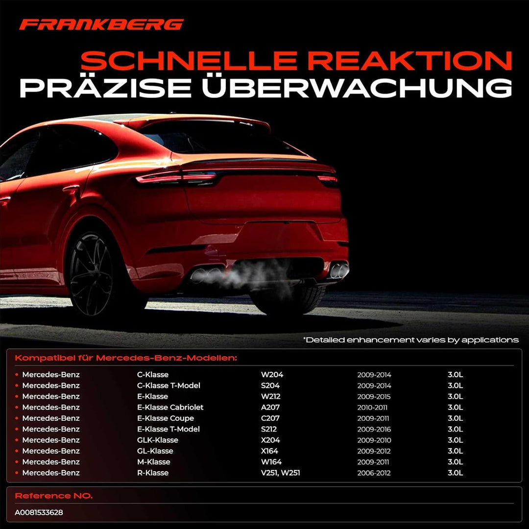 Abgastemperatursensor vor Turbolader für W204 W212 A207 S212 W164 X164 S204 V6 3.0L Diesel 2006-2014
