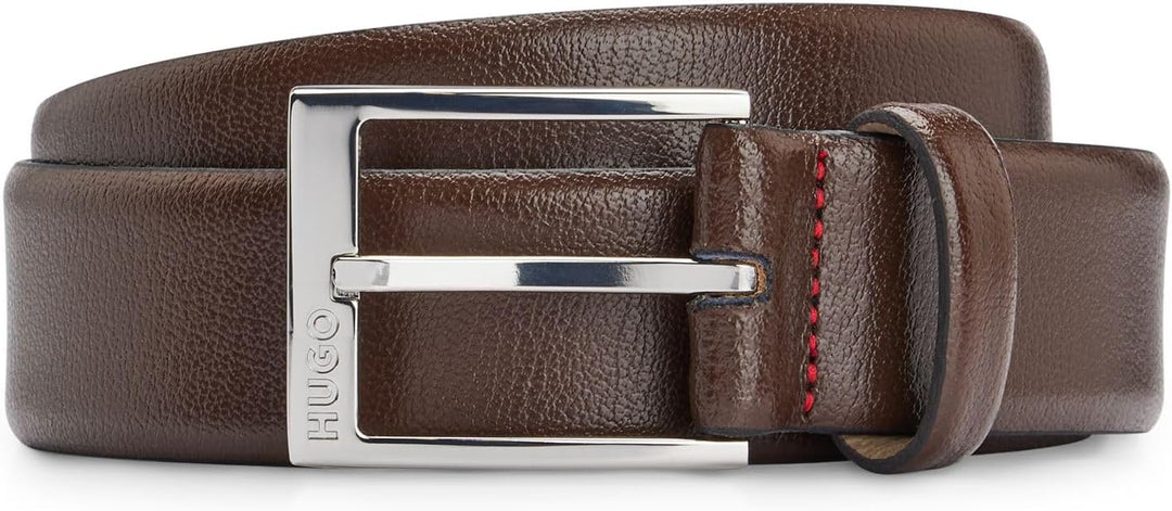 HUGO Gürtel Herren 120 Braun (Dunkelbraun 202), 120 Braun (Dunkelbraun 202)