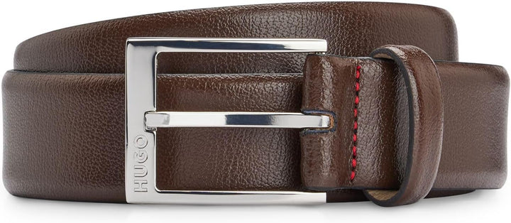 HUGO Gürtel Herren 120 Braun (Dunkelbraun 202), 120 Braun (Dunkelbraun 202)