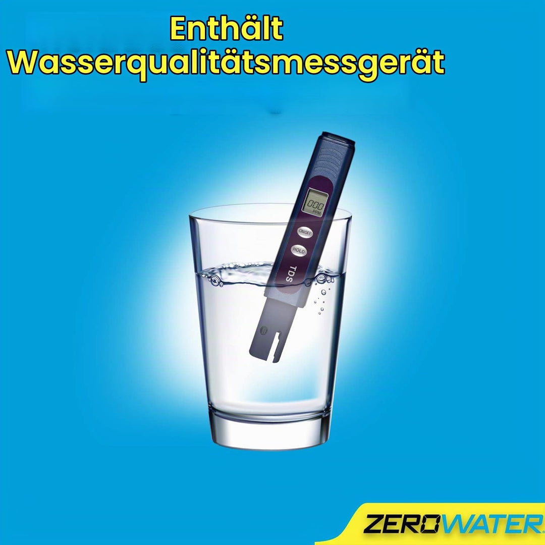 ZeroWater 5-Stufige Filterkanne für Trinkwasser mit 2,4 L - NSF-Zertifizierte Wasserfilter Kanne, um