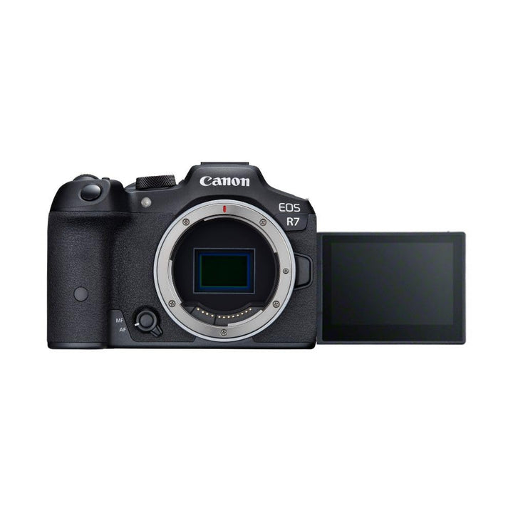 Canon EOS R7 Kamera spiegellose Camera (DSLR Upgrade, Hybridkamera, 4K/30p Videoaufnahmen, bis zu 15