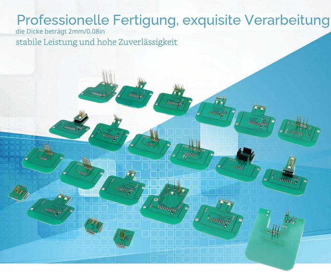 22pcs BDM-Adapter LED-BDM-Rahmensatz BDM Sondenadapter Professionelles Chip-Tuning-Werkzeug Zubehör