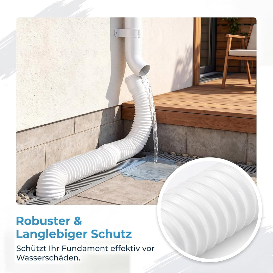 Dachrinne Flexible Fallrohr Verlängerung, Regenrinnen Fallrohr Ablauf