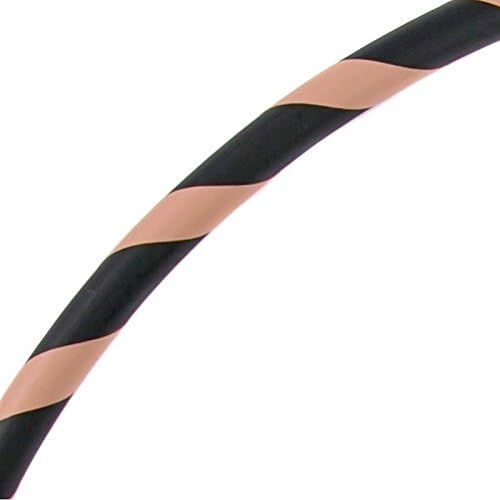 Faltbarer Anfänger Hula Hoop Reifen, Ø90/95/100/105cm Ø95cm Braun, &amp;
