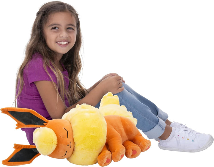 Pokémon Sleeping Plush 45cm Flareon - Orange/Yellow - Official Pokemon Stuffed colectible Toy for Ch