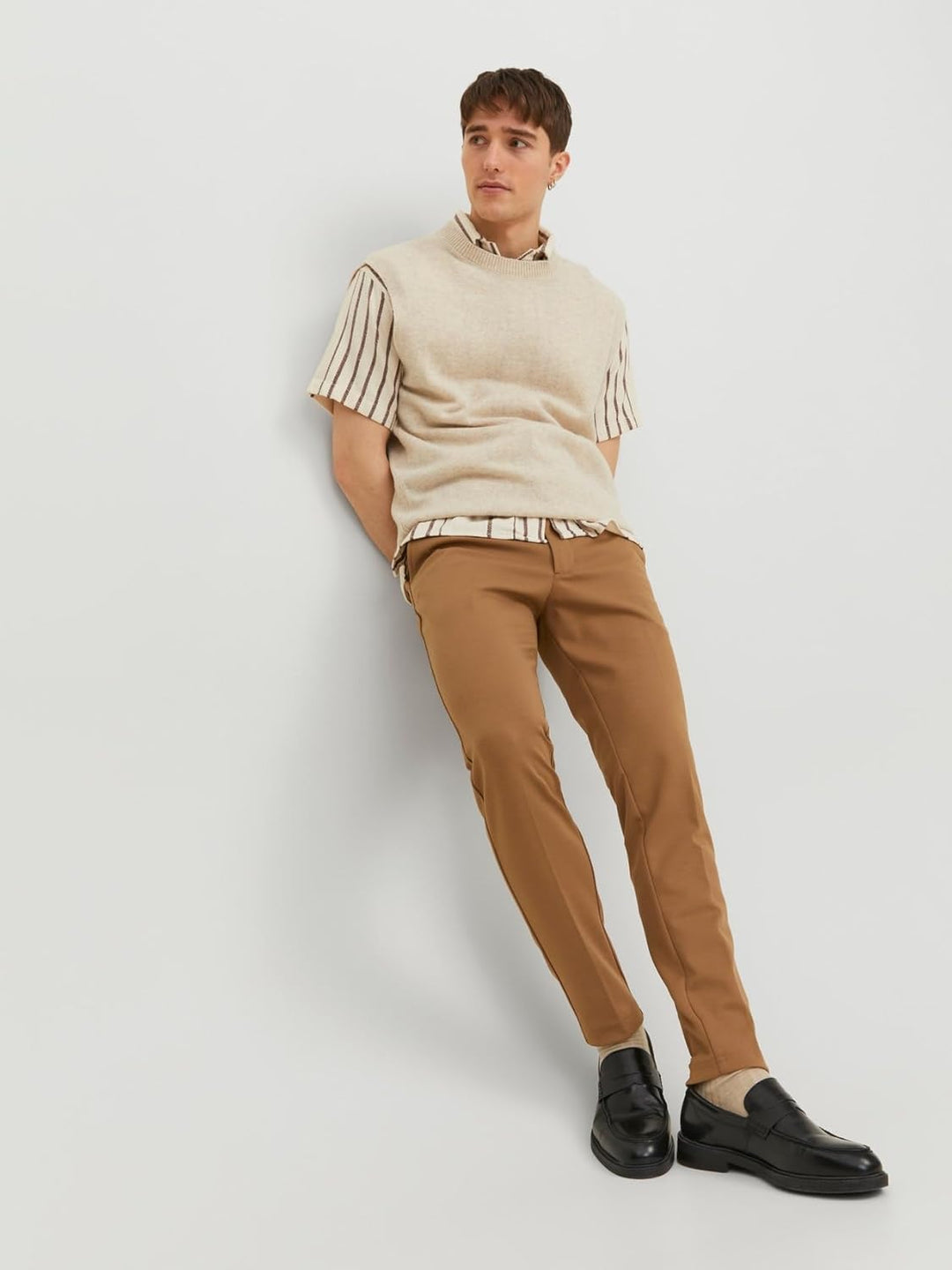 JACK &amp; JONES Herren Jpstmarco Jjphil Nor Noos Chino-Hose 28W / 32L Otter, 28W / 32L Otter
